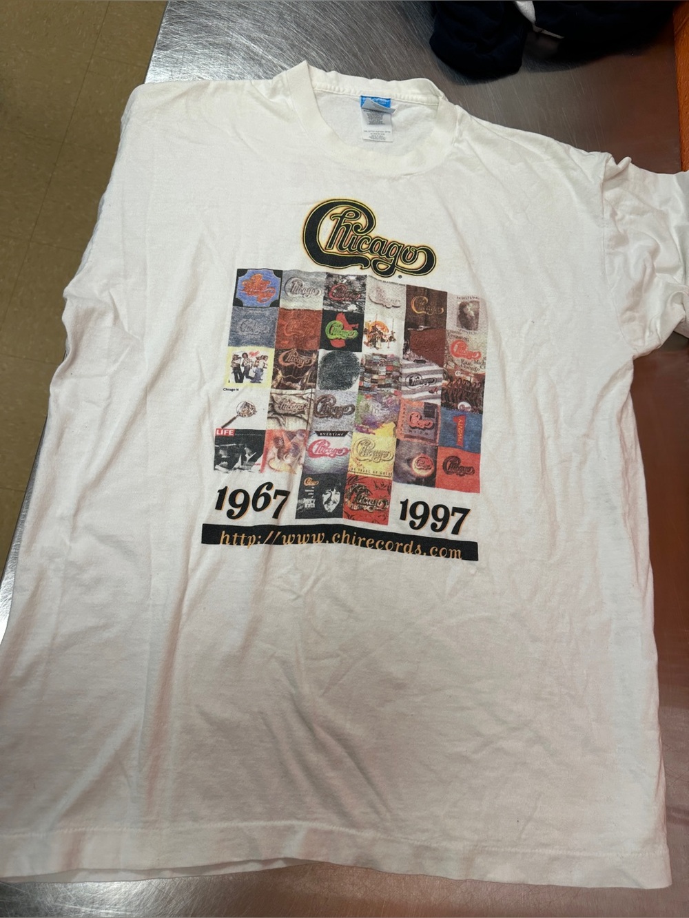 Vintage 1997 Chicago Band Tour Shirt XL Fruit of the Loom 30th Anniversary Tee